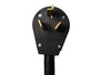 Power Cord Adapter 4-prong to 3 Pin 10-50P L-Shape by AUVI