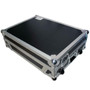 Roland DJ-808 protective case featuring ATA construction and cable management.