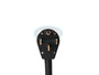 Power Cord Adapter 3-Prong To 4 Pin 6-30P U-Shape
