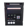 250 Amp portable power distro with 24 Edison outlets and digital power meter.