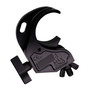 ProX T-C16H-BLK Aluminum Hook Style M10 Clamp with Big Wing Knob for 2" Truss Tube Capacity 45 Lbs. Black Finish