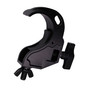 ProX T-C16H-BLK Aluminum Hook Style M10 Clamp with Big Wing Knob for 2" Truss Tube Capacity 45 Lbs. Black Finish