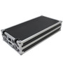 ProX XS-ZTABLEMK2 folding DJ workstation with ATA flight case construction and transport wheels.