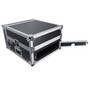 ProX T-4MRLT mobile DJ rack case for mixers, amplifiers, and audio equipment.