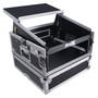 ProX ATA rack flight case for DJs with caster wheels and Honeycomb Digital finish.
