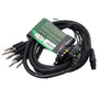 ProX XC-8SXF10 10' Ft High Performance 8-Channel Snake Cable XLR-F to 1/4" TRS Balanced Audio Cable
