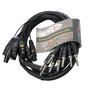 ProX XC-8SXF10 10' Ft High Performance 8-Channel Snake Cable XLR-F to 1/4" TRS Balanced Audio Cable
