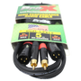 ProX XC-DRXM05 5 Ft. Dual RCA-M to Dual XLR3-M High Performance Audio Cable