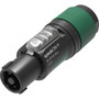 Neutrik NL4FXX-W-L Speakon 4-Pole Cable Connector (Green, 10 to 16mm Dia. Cable)