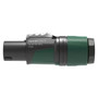Neutrik NL4FXX-W-L Speakon 4-Pole Cable Connector (Green, 10 to 16mm Dia. Cable)