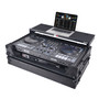 ProX ATA Flight Style Road Case For RANE Four or RANE Performer DJ Controller with Laptop Shelf 1U Rack Space LED and Wheels -