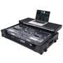 ProX ATA Flight Style Road Case For RANE Four or RANE Performer DJ Controller with Laptop Shelf 1U Rack Space LED and Wheels -