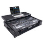 ProX ATA Flight Style Road Case For RANE Four or RANE Performer DJ Controller with Laptop Shelf 1U Rack Space LED and Wheels -