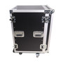 ProX 16U Vertical Amp Rack Mount Flight Case with Caster Wheels