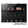 AlphaTheta euphonia top view showing faders, performance controls, and knob layout