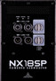 Close up of panel for Yorkville NX18SP 18-inch powered subwoofer.
