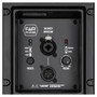 Rear panel of RCF ART-915AX powered speaker showing DSP controls and inputs