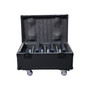 Set of 4 AUVI Lights Aura COB 2 EYE Blinder with LED Rings with Road Case