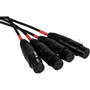 CAT5 snake box — 4 channel XLR to ethernet extender for stage setups