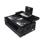 ProX rolling flight case for RANE SYSTEM ONE with rack mount space and cable storage compartment