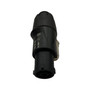 Lockable AC cable mount connector for professional AV and power distribution applications