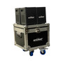 AUVI cold spark machine package with wireless remote control and professional transport case for event special effects.
