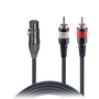 ProX XC-XMYRCA05 premium 5 ft XLR female to dual RCA male Y-splitter cable.