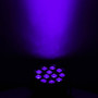 Eliminator UV Par Light — small ultraviolet LED wash light for parties, clubs, and DJs, 25-degree beam angle