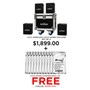 AUVI Wireless Cold Spark Machine - Set of 4 With Flight Case and 10 FREE Powder Bags