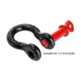 Forged steel recovery shackle with screw pin