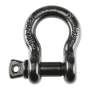 4.75-ton forged steel black D-ring shackle with threaded pin