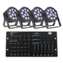ADJ Hex Par Hexcon Pak Lighting Package with Controller