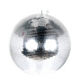 Eliminator Lighting EM20 20-inch mirror disco ball front view Eliminator Lighting EM20 20-inch mirror disco ball front view