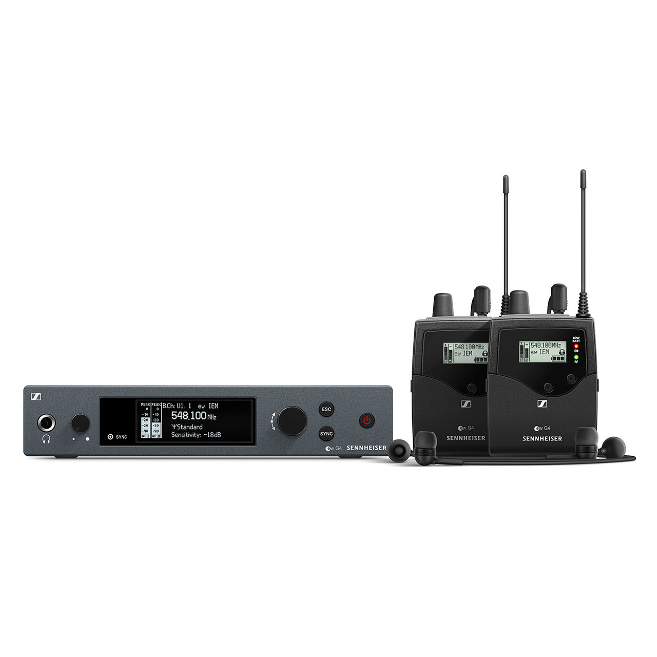 Sennheiser EW IEM G4-TWIN Wireless In-Ear Monitoring System – A Band (516–558 MHz)
