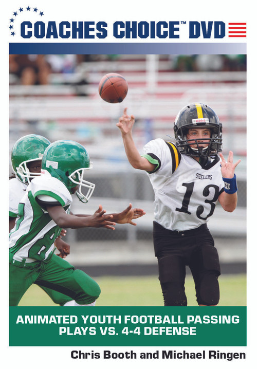 Animated Youth Football Passing Plays Vs 4 4 Defense One Of Many Football Products From Coaches Choice