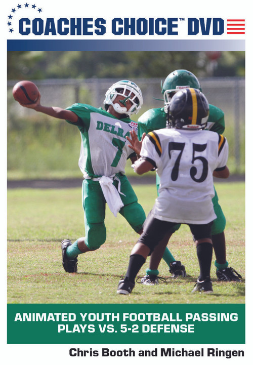 Animated Youth Football Passing Plays Vs 5 2 Defense One Of Many