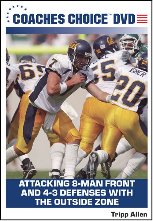 Attacking 8-Man Front and 4-3 Defenses With the Outside Zone, one