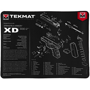 Tekmat Cleaning Mat For Springfield XD Mod 2 Tekmat Cleaning Mat For Springfield XD Mod 2