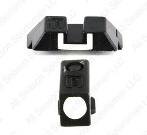 Glock Rear Sight Steel W/White Outline 6.5mm & Steel Front Sight W/Screw~Combo Glock Rear Sight Steel W/White Outline 6.5mm & Steel Front Sight W/Screw~Combo