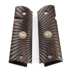 Wilson Combat Grips 1911 Full Size Cocobolo Starburst Pattern Beveled Bottom Wilson Combat Grips 1911 Full Size Cocobolo Starburst Pattern Beveled Bottom