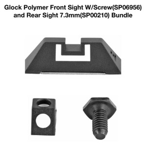 Glock Polymer Front Sight W/Screw(SP06956) and Rear Sight 7.3mm(SP00210) Bundle Glock Polymer Front Sight W/Screw(SP06956) and Rear Sight 7.3mm(SP00210) Bundle