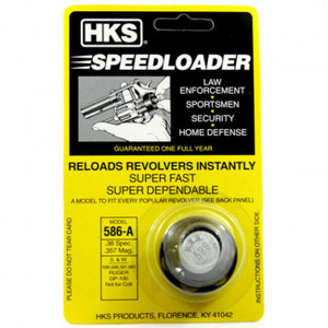 HKS Speedloader For Ruger GP100, S&W 581, 681, 586, 686, 38 Spec, 357 Mag~586-A HKS Speedloader For Ruger GP100, S&W 581, 681, 586, 686, 38 Spec, 357 Mag~586-A