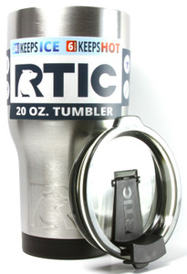 RTIC 20 oz Stainless Steel Vacuum Insulated Tumbler W/ Flip-Top Lid-NEW RTIC 20 oz Stainless Steel Vacuum Insulated Tumbler W/ Flip-Top Lid-NEW
