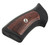 Rubber Factory Grip W/ Rosewood Inserts For GP100, Super Redhawk~70083