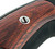 Rubber Factory Grip W/ Rosewood Inserts For GP100, Super Redhawk~70083