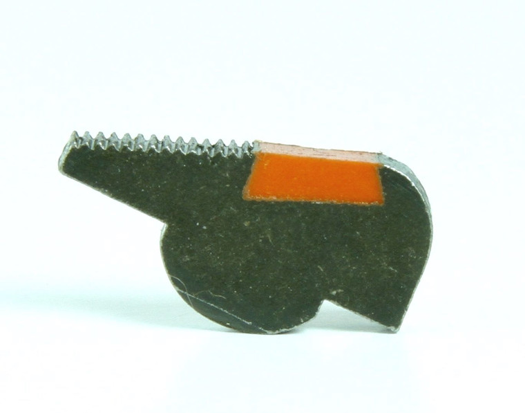 Smith & Wesson Revolver Pinned Front Sight Black Serrated Ramp with Red Ramp