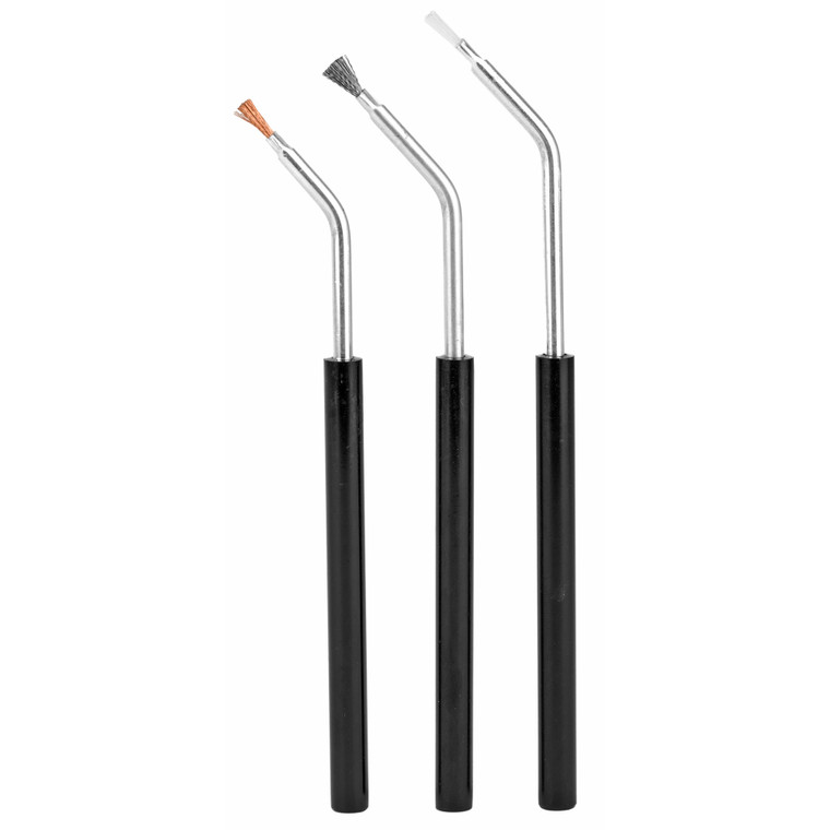 B/c Angled Brushes Brnz/nyl/stl 3pk