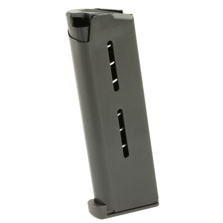 Wilson Combat 1911 Magazine, .45 ACP, Compact / Officer's Model, 7 Round Capacity, Lo-Profile Steel Base Pad, Black Finish
