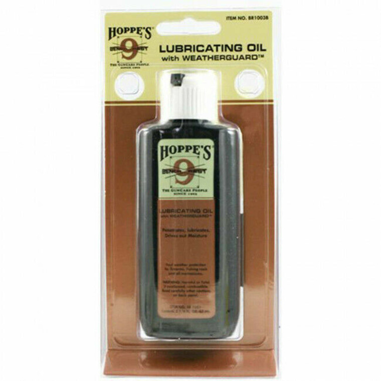 Hoppe's Bench Rest Lubricating Gun Oil With Weatherguard, 2.25 oz Bottle~1003B