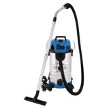 Draper 230V M-Class Dust Extractor, Wet and Dry Vacuum Cleaner with Power Take-Off, 35L, 1500W